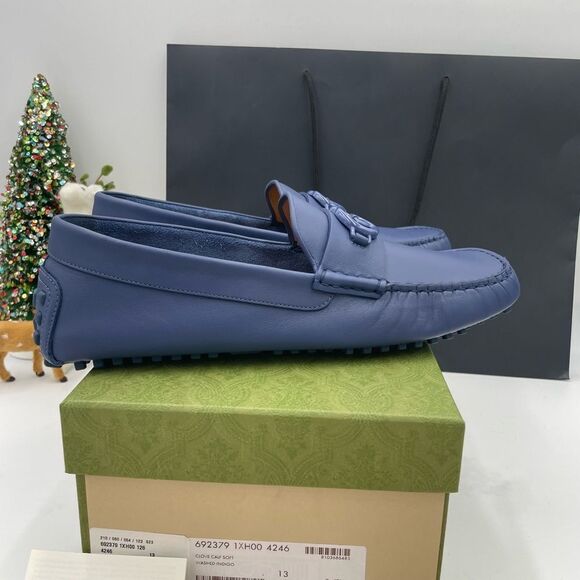 Men’s Gucci interlocking G driver loafers size 13 made in Italy - Picture 3 of 8